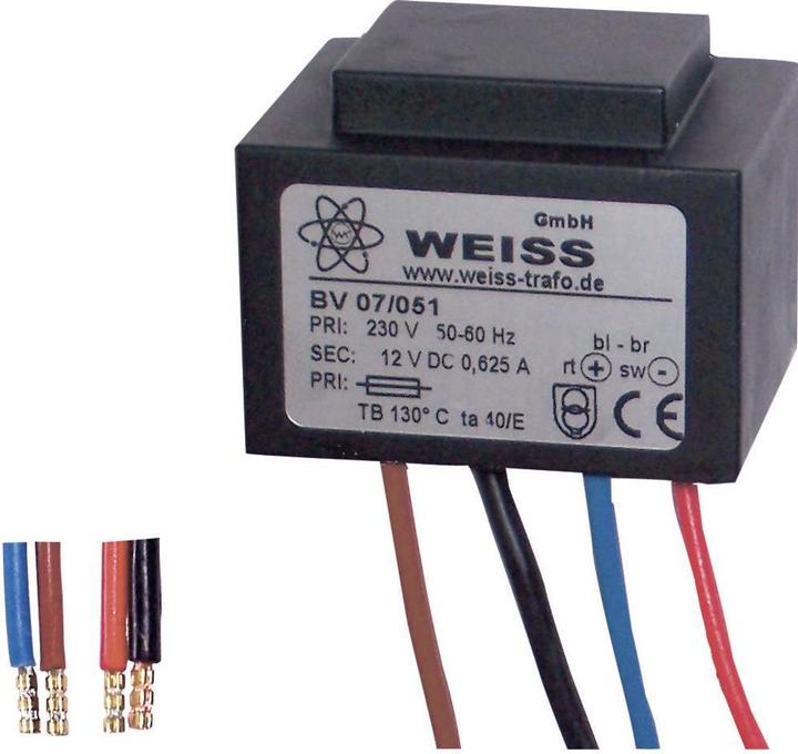 Produktbild Weiss Elektrotechnik Kompaktnetzteil Transformator mit eingebauter Gleichrichtung und Glättung