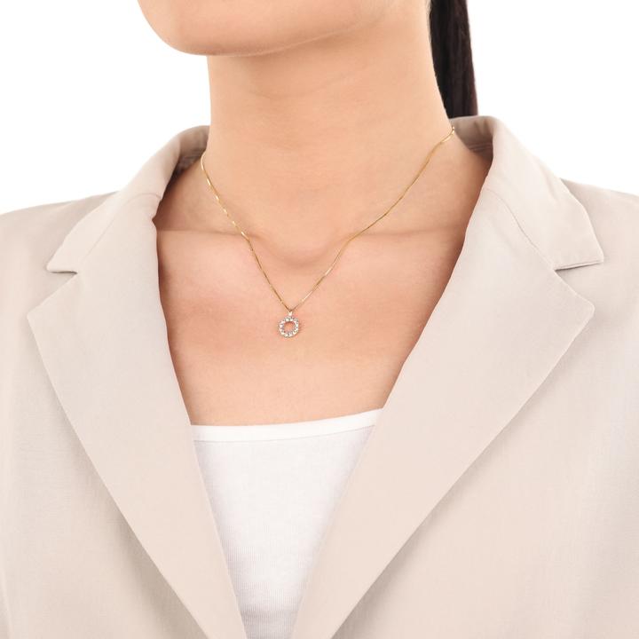 Immagine prodotto Amor Ciondolo Cupido da donna, oro 375, zirconi sintetici. (Oro 375, 9 ct)