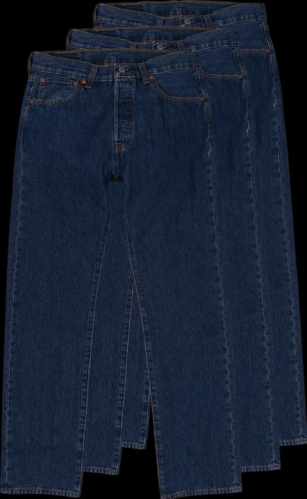 Produktbild Levis 501 Jeans Straight Fit dark stonewash 3-Pack (W34/L36)