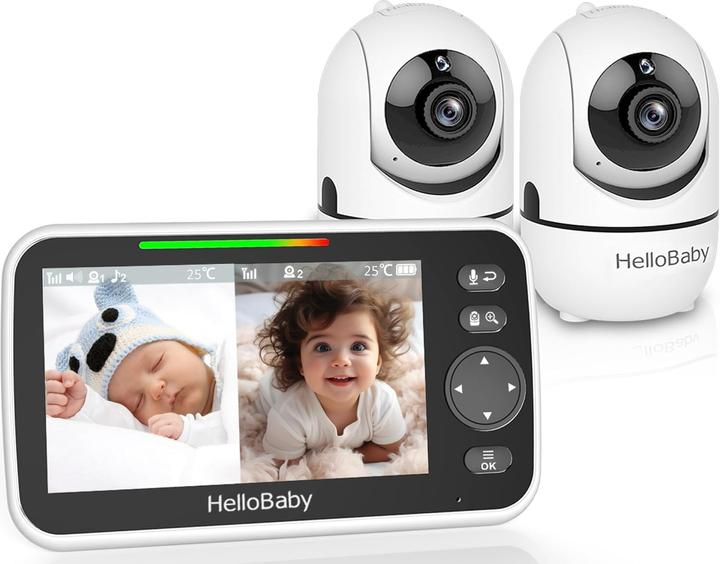 Image du produit HelloBaby Babyphone mit 2 Kameras (Vidéo et audio, 305 m)