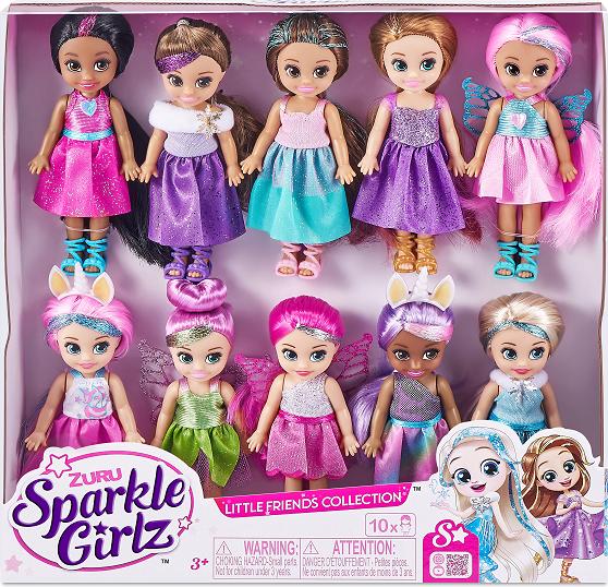 Actual product image Zuru Sparkle Girlz - Fantasy Little Friend Collection Set Of 10
