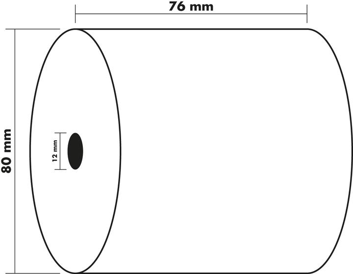 Produktbild Exacompta Kassenrolle