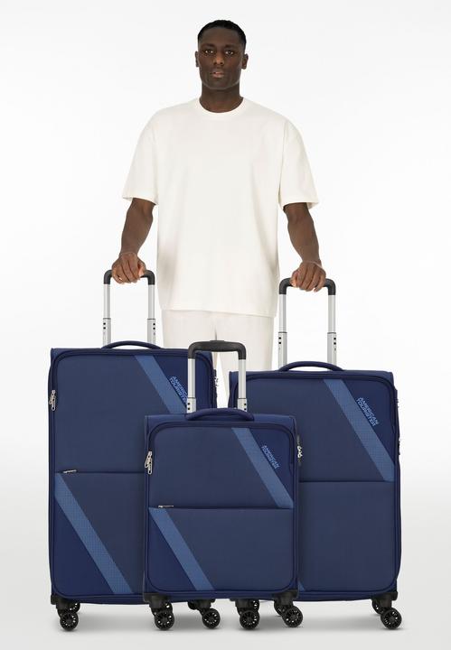 Produktbild American Tourister Star Max 4 Rollen Kofferset 3-teilig mit Dehnfalte (211 l, XL (ab 115l))