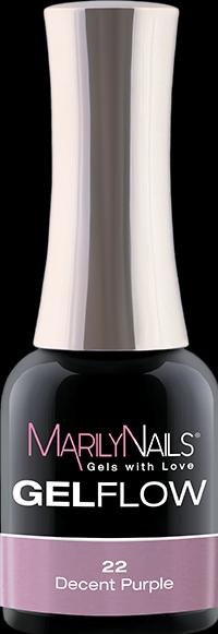 Produktbild Marily Nails GELFLOW – 22 Decent Purple (UV-Gel Lack)