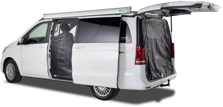 VanQuito Moskitonetz mit Schiebetüren, links