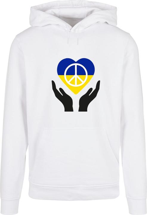 Produktbild Merchcode Peace - Hand Peace Heart Basic Hoody - 161591 (L)