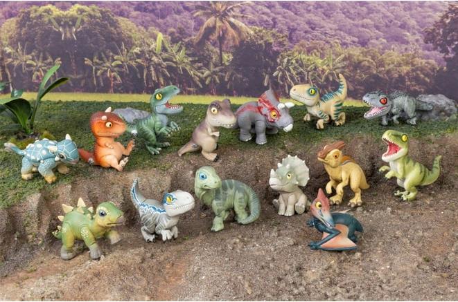 Produktbild Magni Jurassic World Hatchlings Edition Eier mit baubarem Baby-Dinosaurier