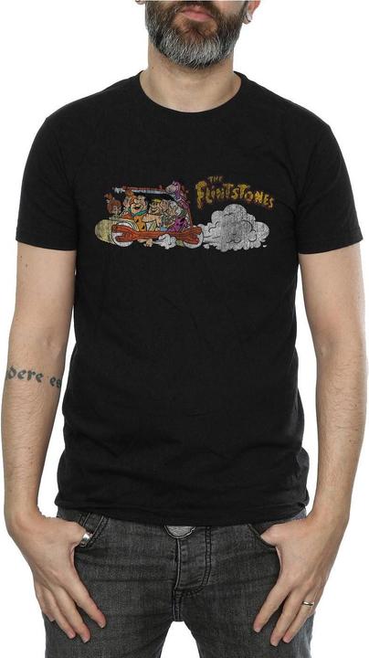 Produktbild The Flintstones Family Car Distressed TShirt (M)