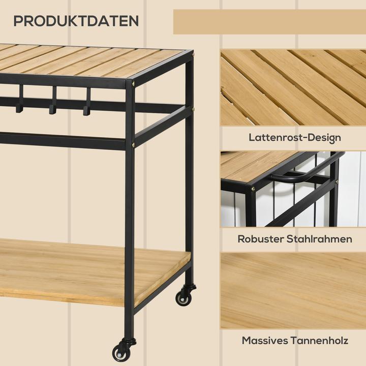 Produktbild Outsunny Servierwagen