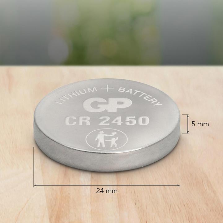 Actual product image GP Batteries Button cell Lithium CR2450, 5 pcs. (5 pcs., CR2450, 610 mAh)
