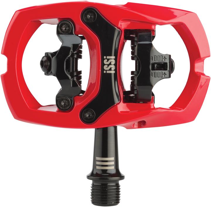 Actual product image iSSi Trail III Pedal SPD (Triple Bearing). Especially Red.