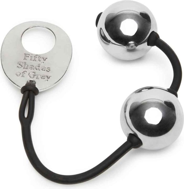 Actual product image Fifty Shades of Grey Inner Goddess Silver Pleasure Balls