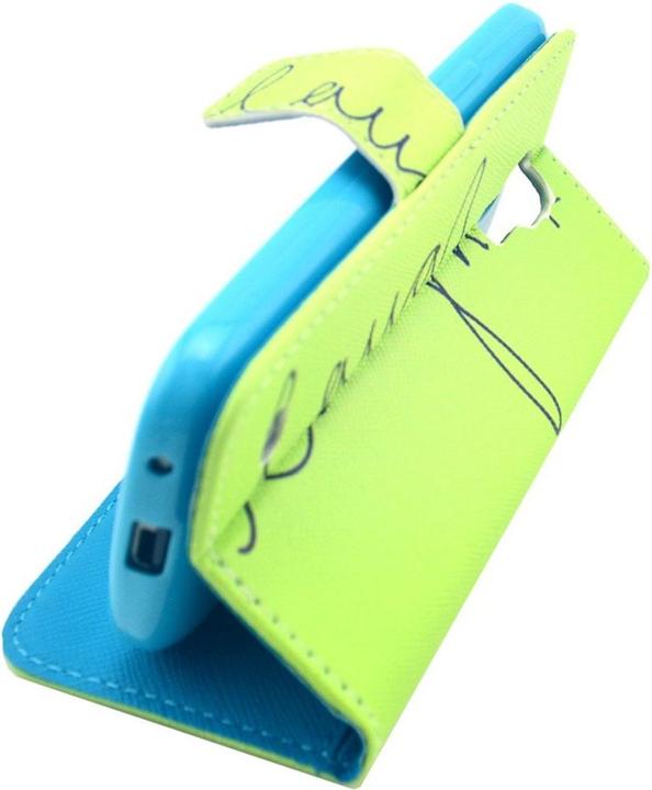 Actual product image König Design Mobile phone cover case for mobile Samsung Galaxy S4 Mini lettering Laugh / Laugh Green (Samsung Galaxy S4 mini)