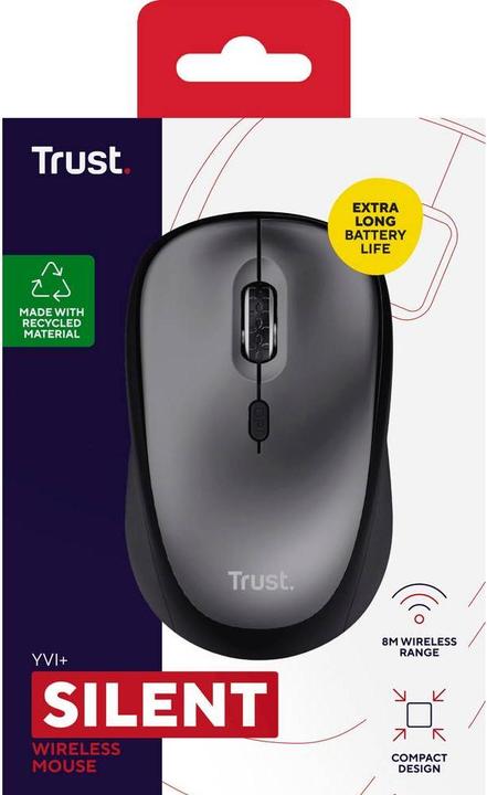 Produktbild Trust YVI+ Wireless Mouse black (Kabellos)