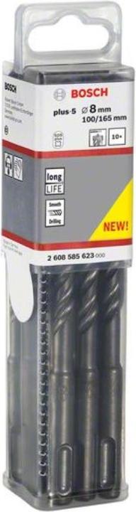 Immagine prodotto Bosch Professional Zubehör Trapano a percussione SDS plus-5, 5,5 x 100 x 165 mm, confezione da 10 pz. (5,5 mm)