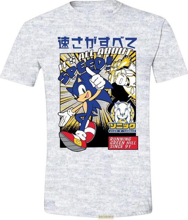 Actual product image Death Note Sonic - The Hedgehog T-Shirt Sonic Comic size L (L)