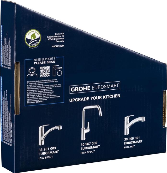 Produktbild Grohe Eurosmart Einhand-Spültischbatterie DN 15 1/2 Zoll - Chrom (33281003)