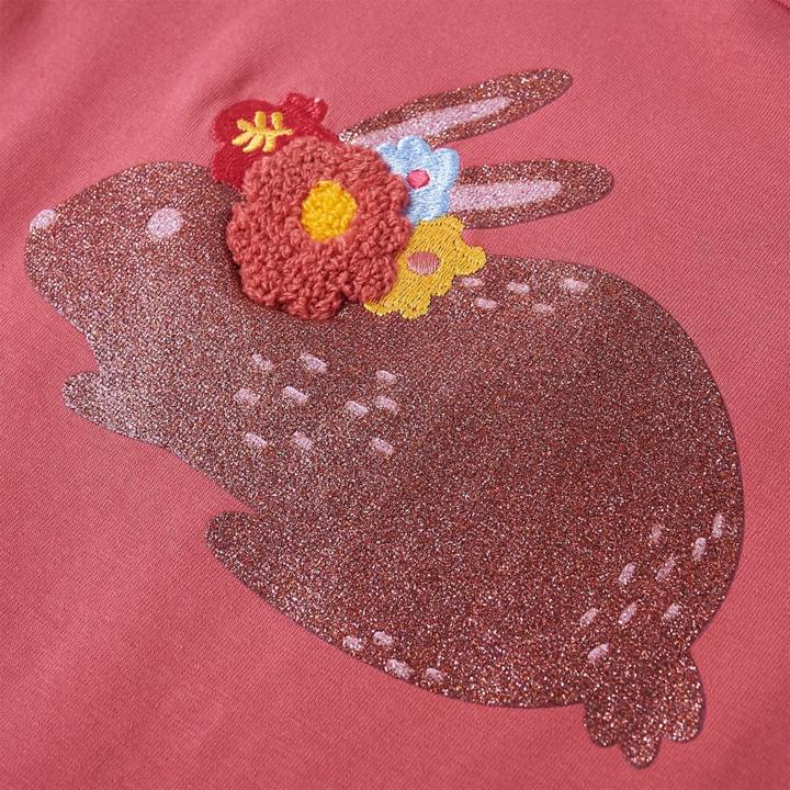 Produktbild VidaXL Kinder-Langarmshirt Altrosa 128,Material: 95 % Baumwolle. 5 (128)