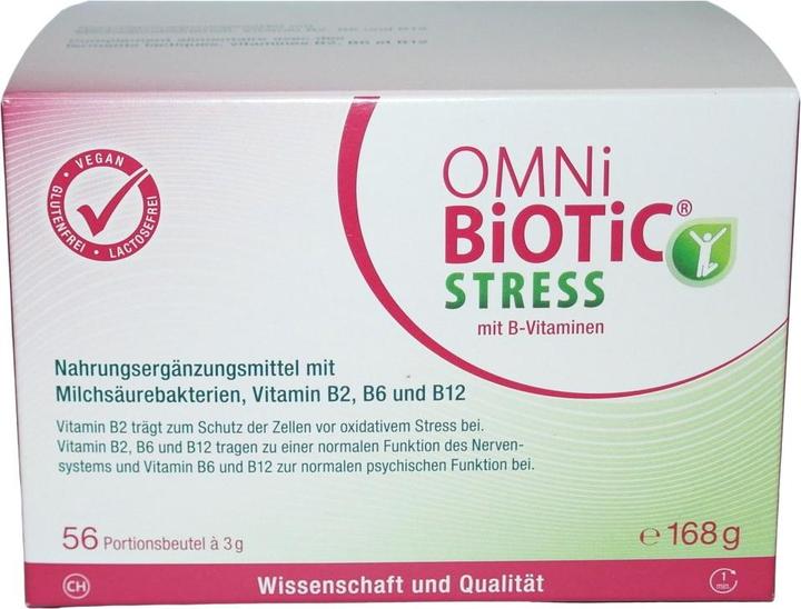 Produktbild Omni Biotic Stress mit B-Vitaminen (56 Stück, Pulver, 168 g)