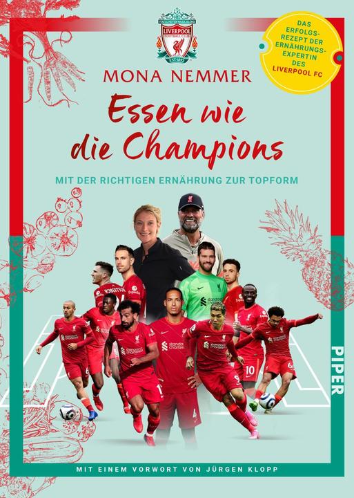 Actual product image Essen wie die Champions (German, Mona Nemmer, Liverpool FC, Cornelia Stoll, 2022)