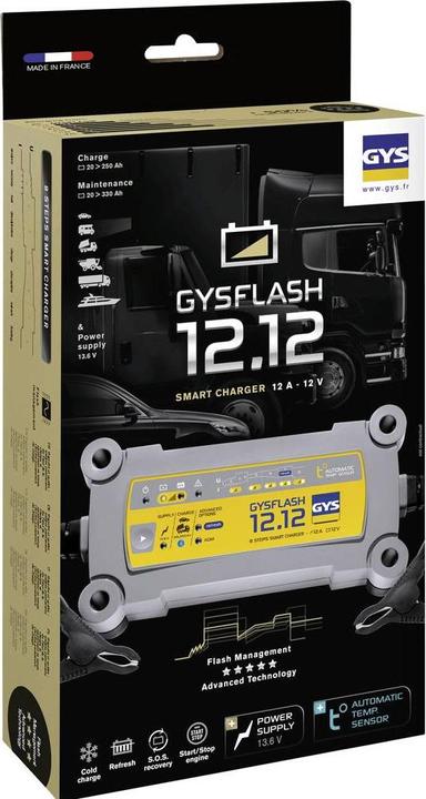 Produktbild GYS Ladegerät FLASH 12.12 (12V, 12 A)
