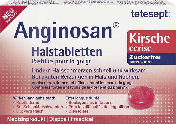 Image du produit Tetesept Anginosan pastilles pour la gorge cerise 20 pastilles (1 pièce(s))
