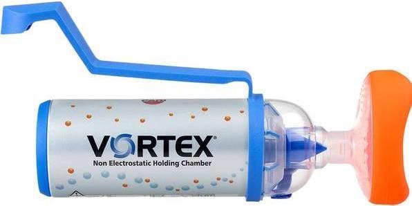 Actual product image PARI antistatic primary chamber with baby mask beetle (0-2 years) and one-hand operating aid