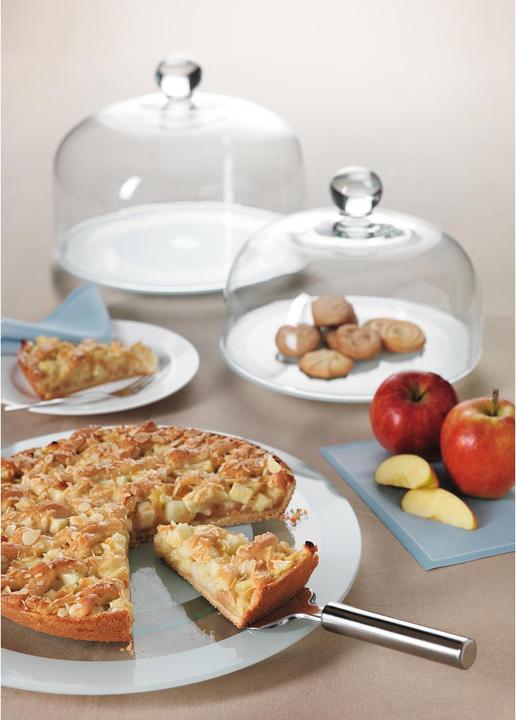 Image du produit Montana Plateau à tarte Bistro avec couteau à tarte, Gris/Transparent