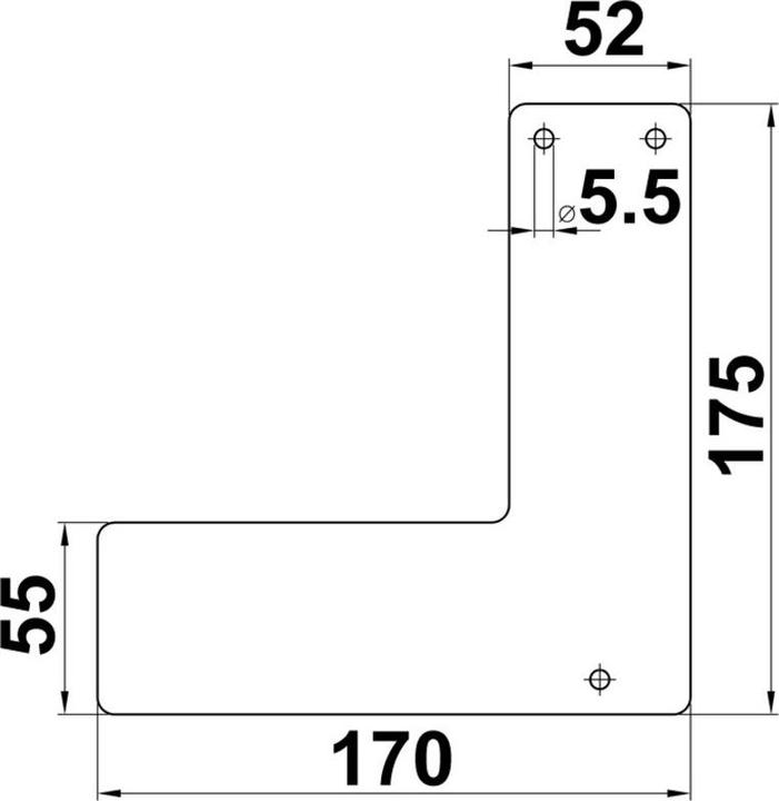 Produktbild MSL Montageplatte zu EH Exit-Controller