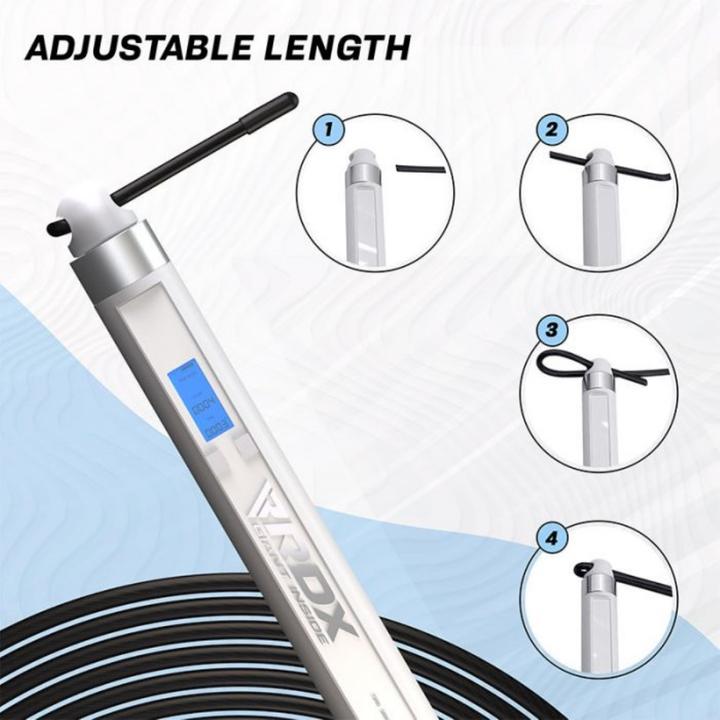 Actual product image Rdx Skipping Rope Digital 75Pai-10.3Ft (15534) (304 cm)