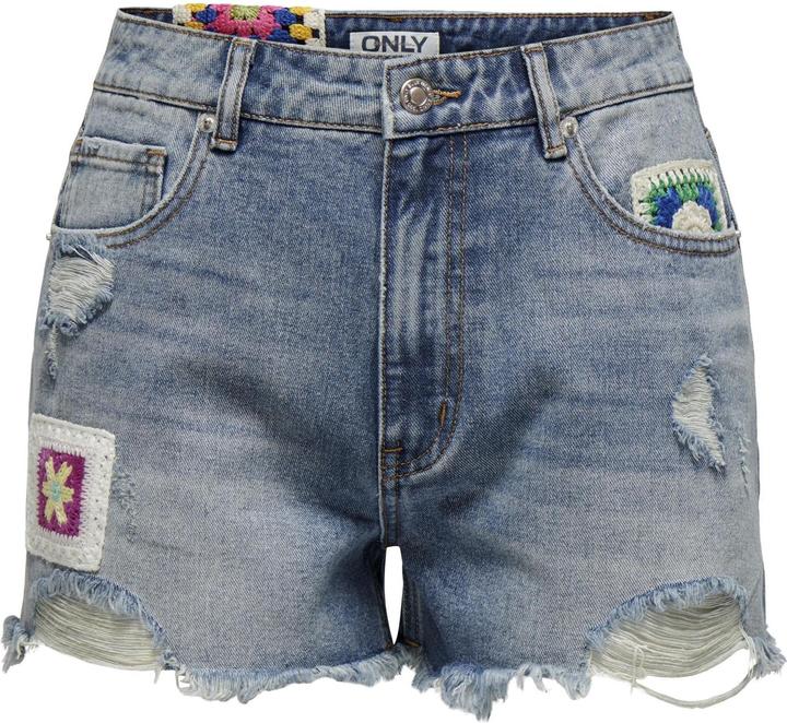 Only ONLZUMA Hohe Taille Normal geschnitten Jeans-Shorts Jeans-Shorts (L)