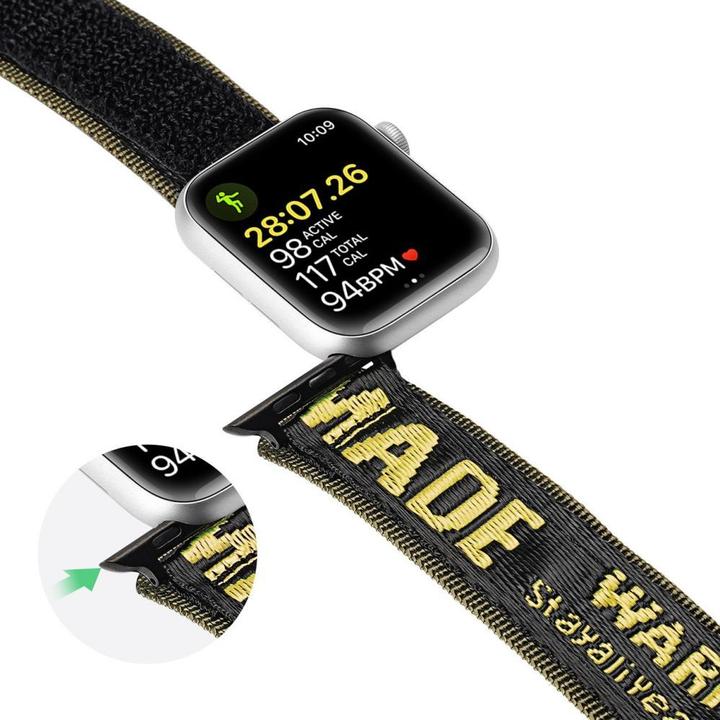 Actual product image Dux Ducis Strap (Outdoor Version) strap Apple Watch Ultra, SE, 8, 7, 6, 5, 4, 3, 2, 1 (49, 45, 44, 4 (45 mm, 44 mm, 42 mm, 49 mm, Stainless steel, Nylon)