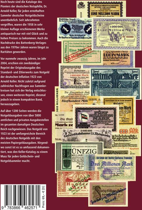 Image du produit Deutsches Notgeld / Das Notgeld der deutschen Inflation 1923 (Allemand, Arnold Keller, 2024)