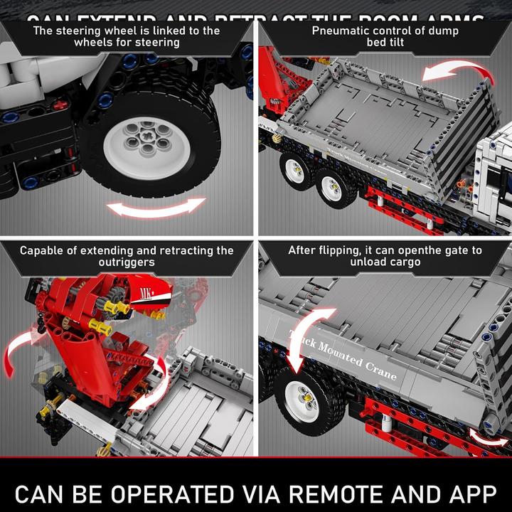 Actual product image Mould King Crane truck