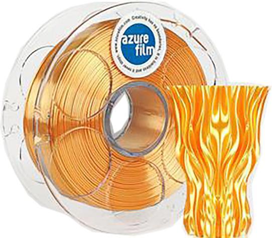 Actual product image AzureFilm Silk Flame Orange 1.75mm 1kg 3D Filament (PLA, 1.75 mm, 1000 g, Orange)