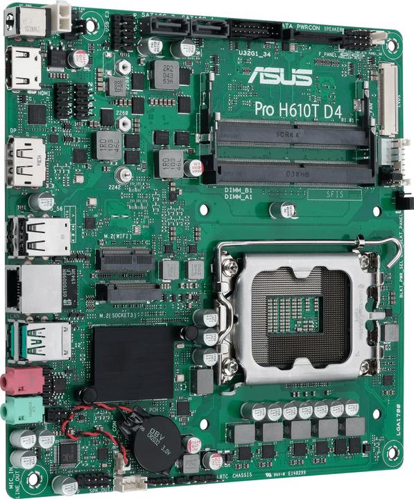 Produktbild ASUS MB PRO H610T -CSM (LGA 1700, Intel H610, Mini-ITX)