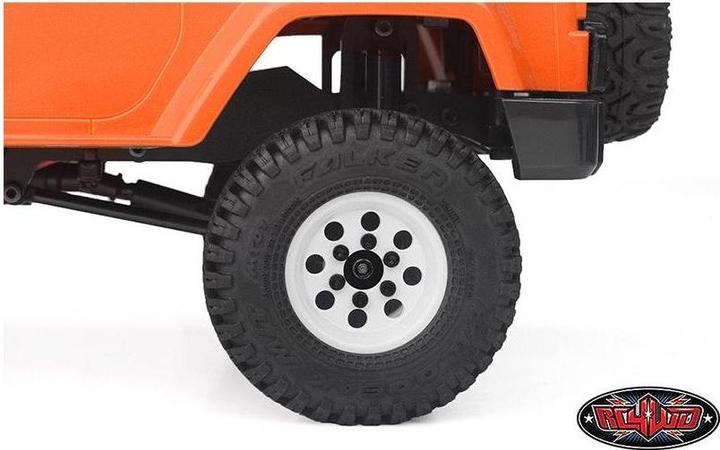Immagine prodotto Rc4Wd Cerchi in acciaio stampato 1.0 Pro8 Beadlock bianco, 4 pezzi