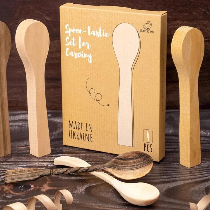 Image du produit Beaver Craft BeaverCraft Spoon Carving Blanks Kit, 4pcs