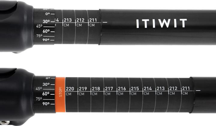 Actual product image Itiwit Kayak paddle carbon two-piece collapsible and adjustable 210-220 cm - X900 (220 cm, 2-piece)
