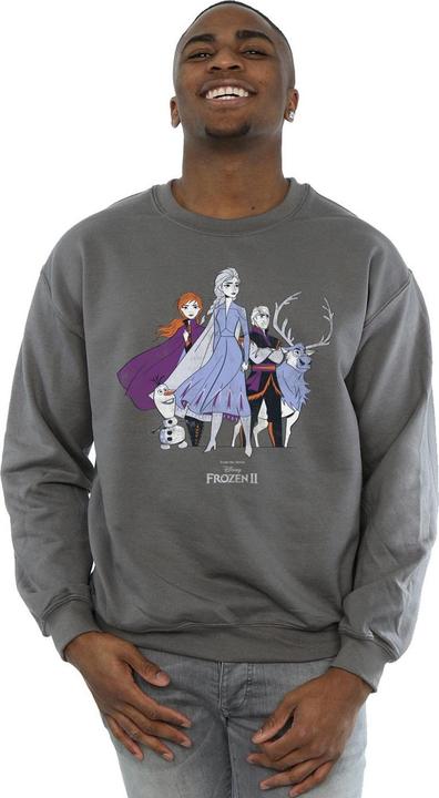 Actual product image Disney Mens Frozen 2 Distressed Group Sweatshirt (M)