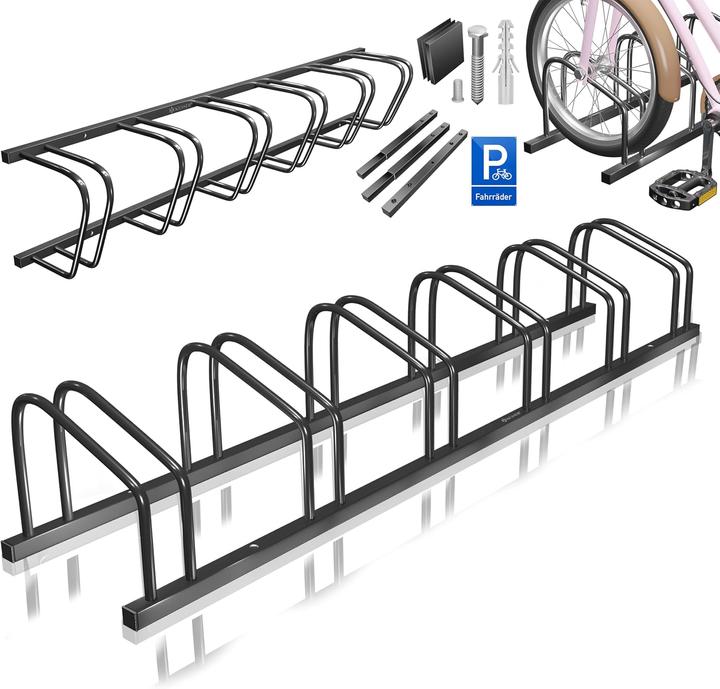 Actual product image Kesser Fahrradständer für 6 Räder mit Parkschild