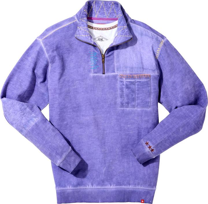 Actual product image Joe Browns Stitch Detail 1/4 Zip Sweatshirt (L)