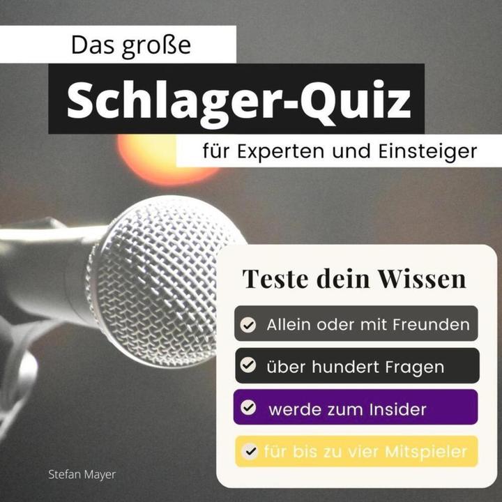 Produktbild Das groe Schlager-Quiz fr Experten und Einsteiger (Stefan Mayer, 2022)