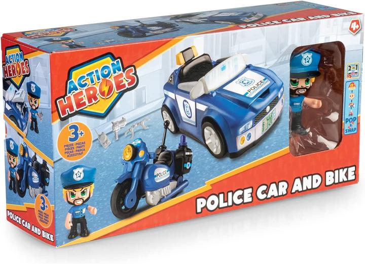 Image du produit Famosa Action Heroes - Voitures et motos de police