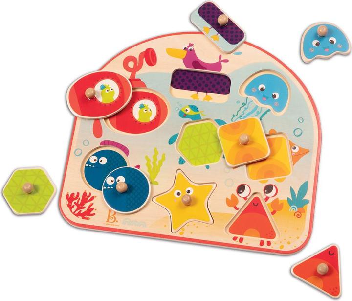 Produktbild B.toys B. Sea Treasures - Holzpuzzle Meerestiere 8-teilig (8 Teile)