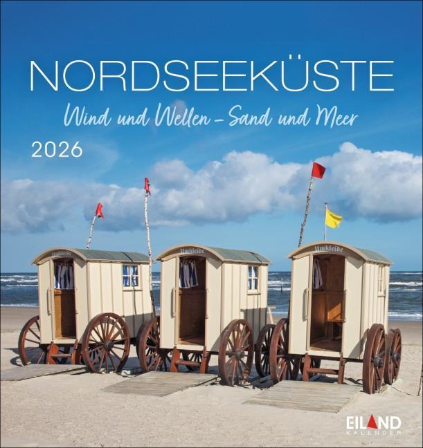 Produktbild Nordseeküste Postkartenkalender 2026 - Wind und Wellen - Sand und Meer (Harter Einband, Deutsch)