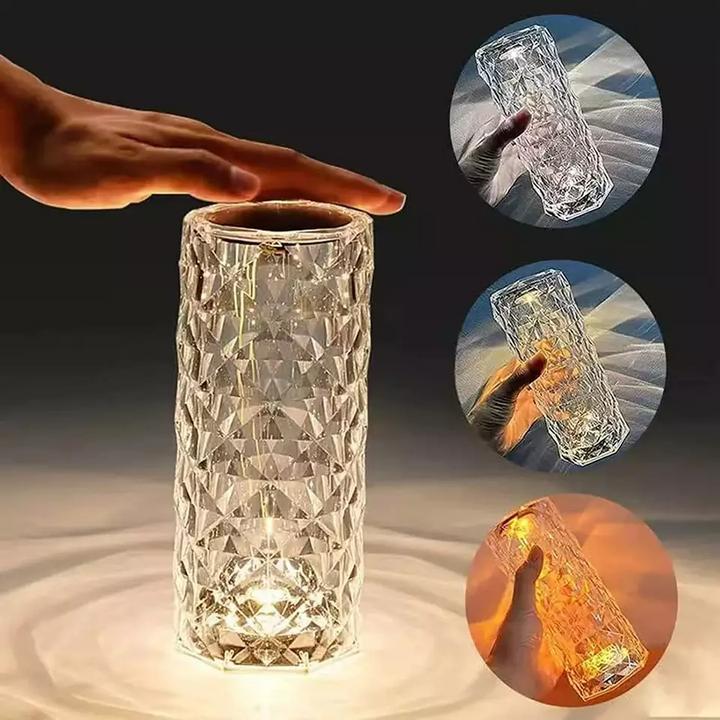 Image du produit PhoneLook Lampe d’ambiance tactile portable sans fil effet cristal LED multicolore 16 couleurs Grande taille ( (0.22 m)