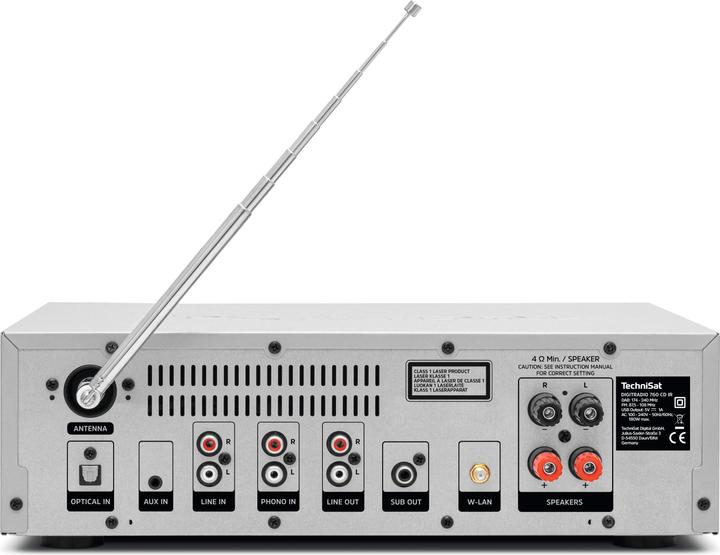 Immagine prodotto TechniSat DigitRadio 760 CD IR (Bluetooth, Lettore CD, 2x 70 W)
