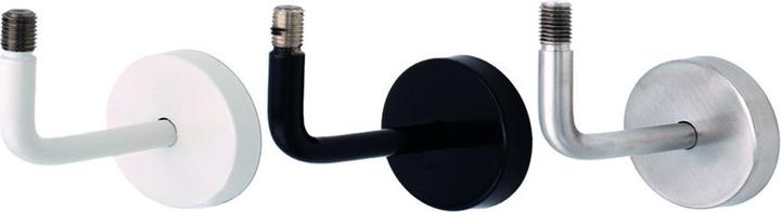Actual product image OK-Line Handlaufhalter 01 in weiss (Steel pure white RAL 9010 powder-coated matt)