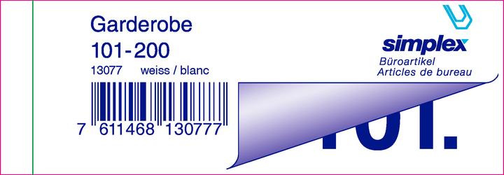 Immagine prodotto Simplex Blocco guardaroba n. 101-200 (100 x)